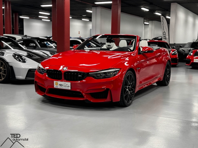 BMW M4 Competition Cabriolet DKG 450cv Individual Ferrari Red