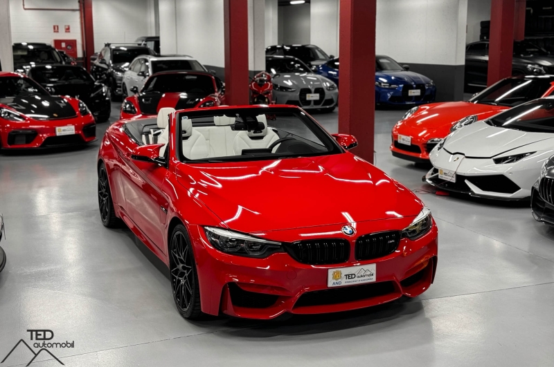 BMW M4 Competition Cabriolet DKG 450cv Individual Ferrari Red