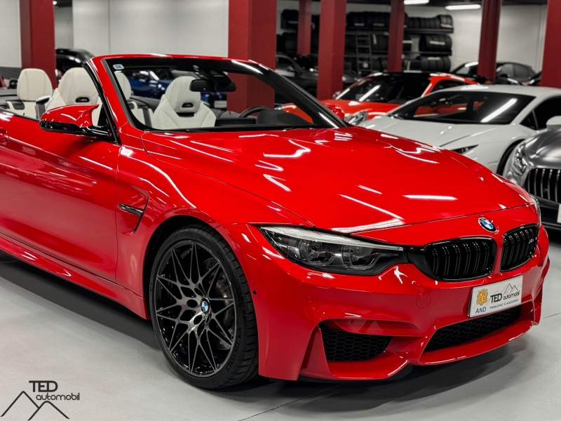 BMW M4 Competition Cabriolet DKG 450cv Individual Ferrari Red
